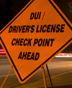 DUI Driver's License Check Point Ahead image